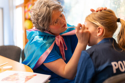 Kinderschminken im BWG Kidsclub