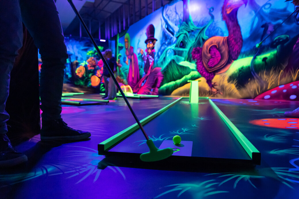 Minigolfbahn in den 5-Welten