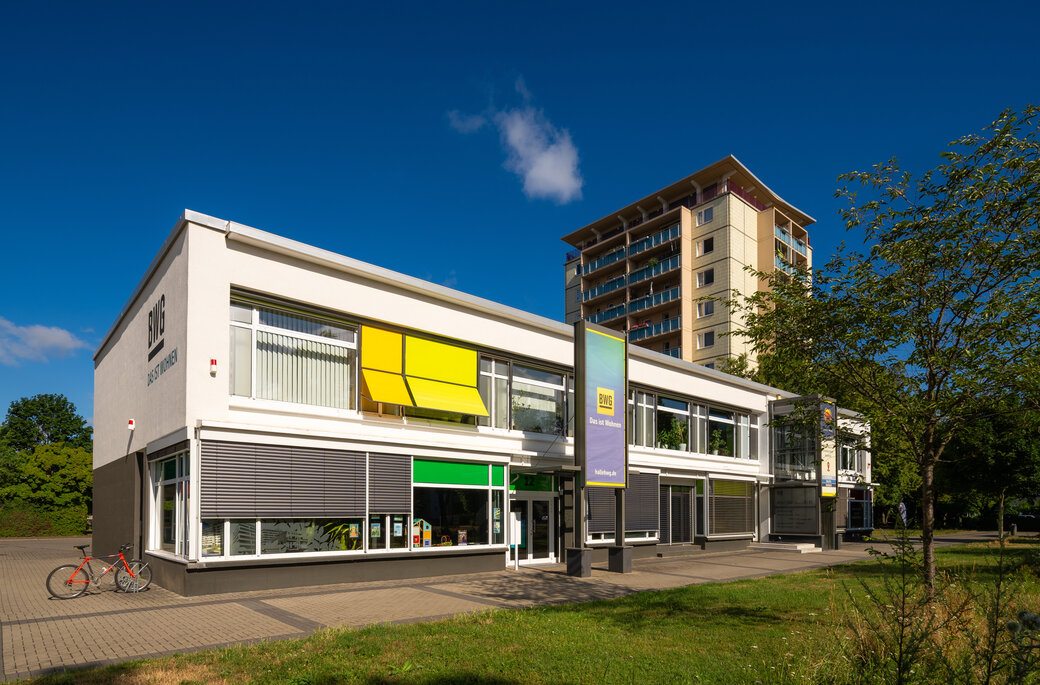 Frontansicht Servicepunkt Rosengarten