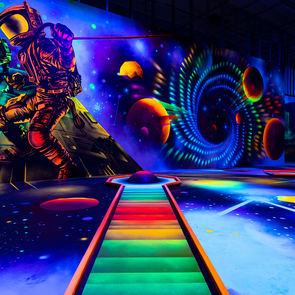 Minigolfbahn in den 5 Welten