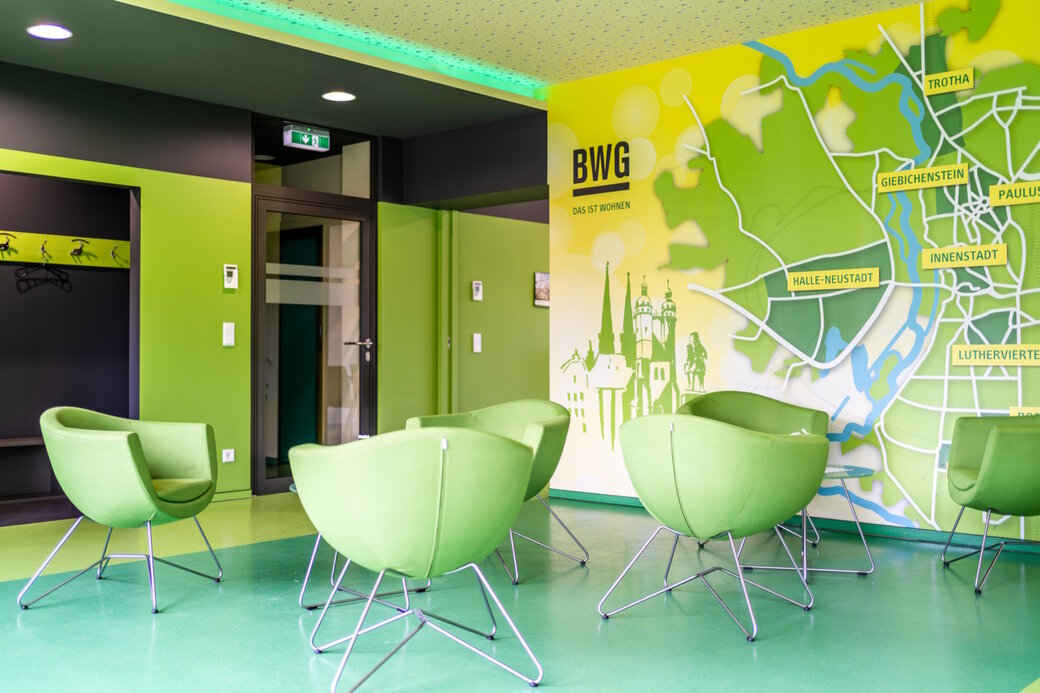 Foyer im Servicepunkt Rosengarten