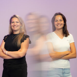 Mitarbeiterinnen Nadine Nünke und Nadine Schebesta