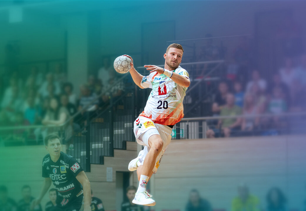 SCM Spieler Philipp Weber beim Wurf