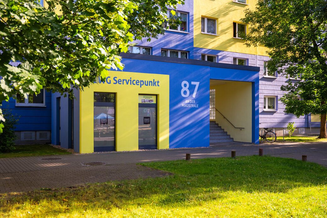 Frontansicht Servicepunkt An der Magistrale 87